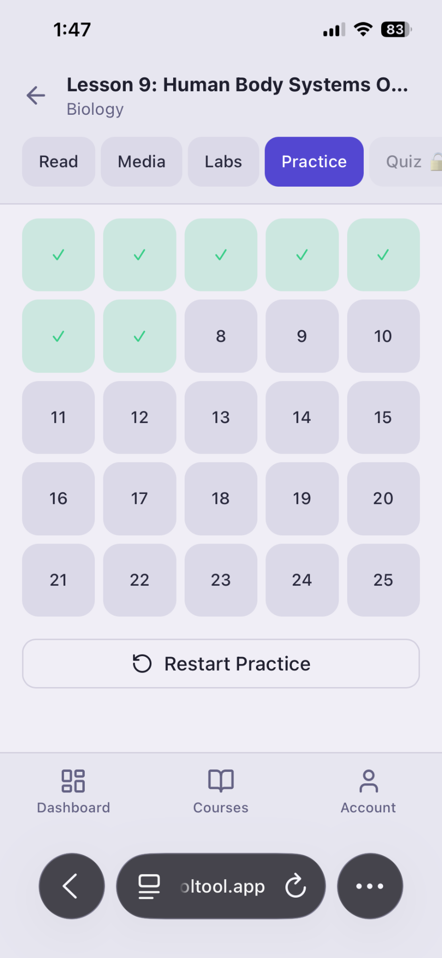Practice that builds mastery
