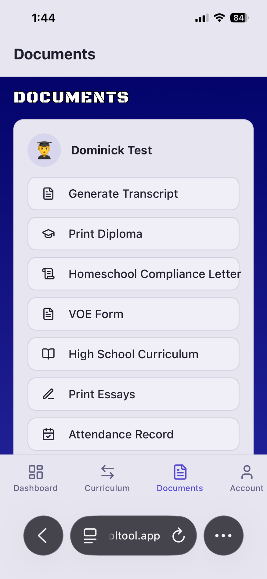 Transcripts & documents